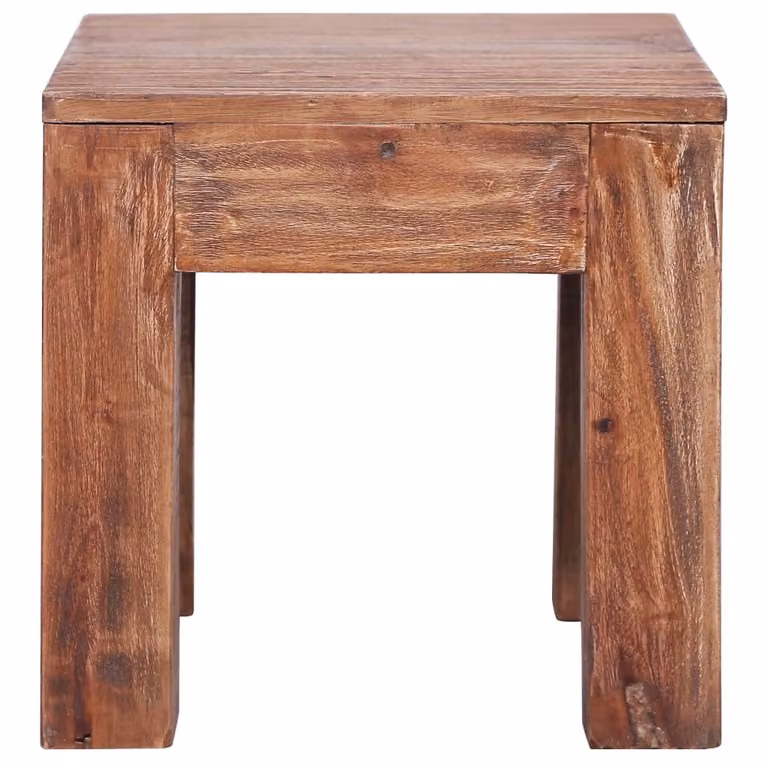 Tavolino da Salotto 30x30x30 cm in Legno Massello di Mogano