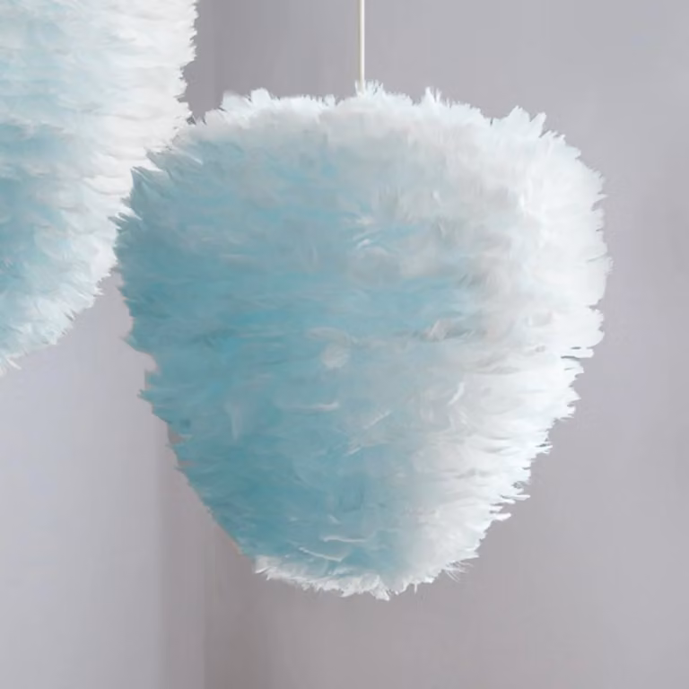 UMAGE Lampada a sospensione Eos Evia Large, dimmerabile, Blu, Soggiorno / Sala da pranzo, Scandinavo, Lampada a sospensione
