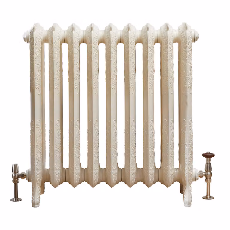 Radiatore Tradizionale in Ghisa Effetto Bianco Antico 768x746x250mm - Charlotte