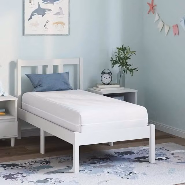 Materasso Hybrid vidaXL per bambini, colore bianco, L: 120 cm, P: 60 cm, H: 20 cm – 1