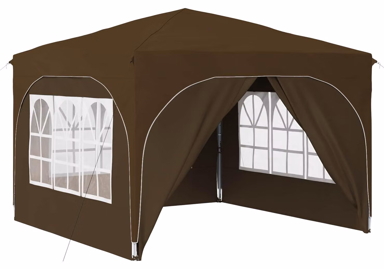 Tenda per feste a pop-up 290 x 290 x 245 cm Tortora