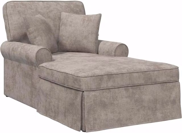 Chaise Longe con Gonna con cuscino Sabbia 157 x 91 x 91 cm ARES CFW4220181
