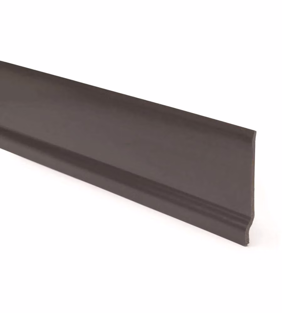 Battiscopa noce scuro in PVC 7 cm x 2 m per pavimenti flottanti