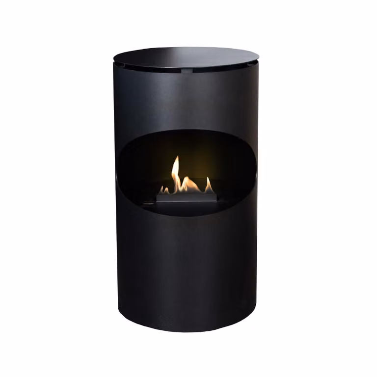 Caminetto a etanolo Xaralyn - silo - potenza termica 2 kW - fiamme reali - stufe - caminetto a etanolo mobile - con bruciatore a etanolo in Vetroceramica