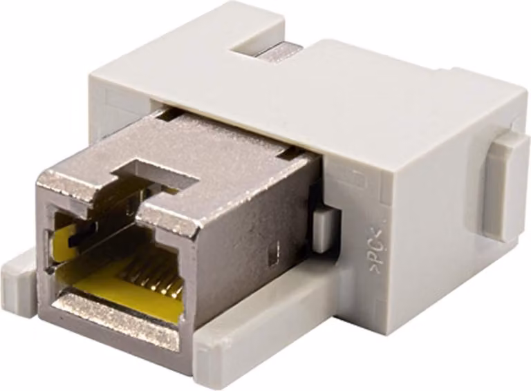 Han 1Mod-F Gommino da parete RJ45 - 2x connettore bus RJ45 / RJ45 bus 09 14 001 4721