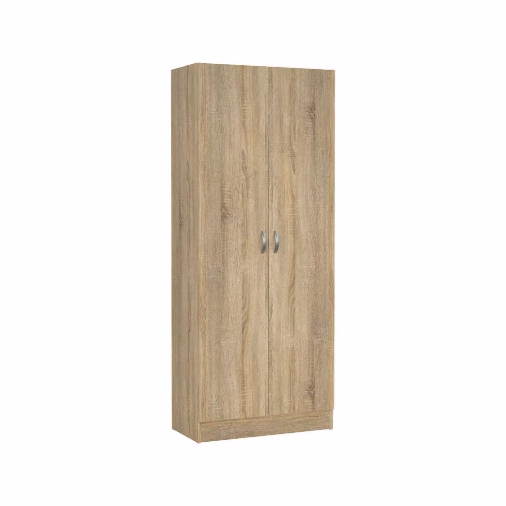 Scarpiera Erinni DMORA, Armadio da ingresso moderno in legno color quercia, L: 69 cm, P: 35 cm, H: 170 cm – 2