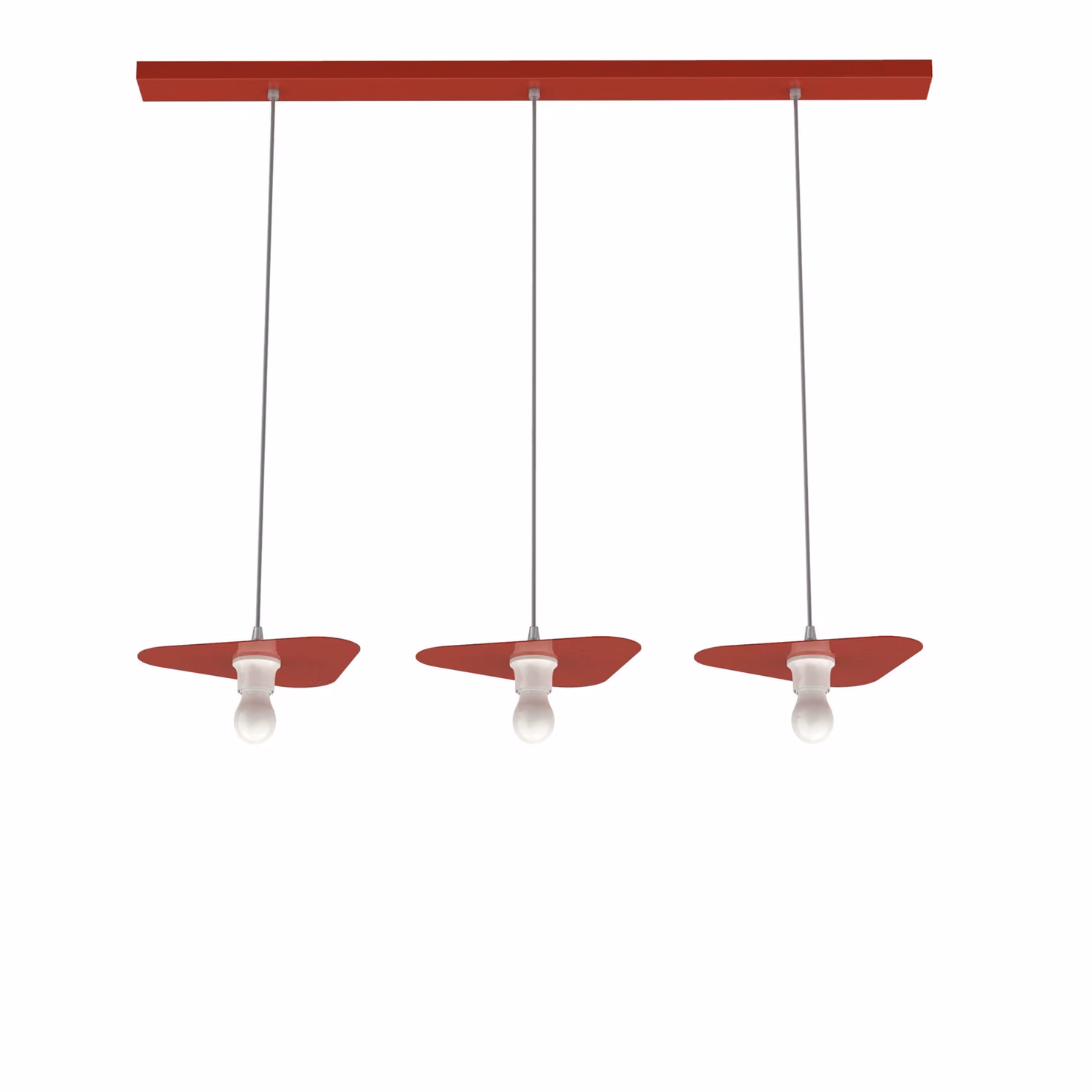 Lampada A Sospensione Cloud Lineare A 3 Luci, Monocolore Lucida