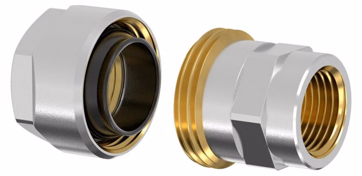 Adattatore per tubo nero Simplex PIÙ tubo DVGW 3/8" x G1/2" i, F13090
