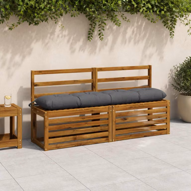 vidaXL Cuscini per Panchina VIANEN 2 pz 100% Poliestere Blu