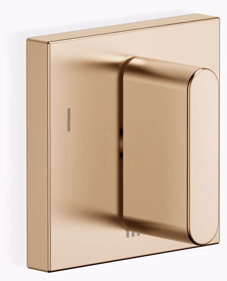 Dornbracht CL.1 inverseur encastré trois voies, rosace carrée 60x60mm, 36210705-46, 36210705-46