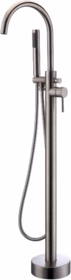 Home Deluxe - Miscelatore freestanding di design - MOON Chrome - altezza: 115 cm, incl. doccetta I miscelatore freestanding per vasca da bagno doccia ingresso bagno