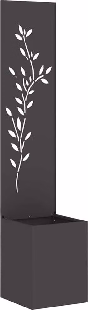 Schermo per privacy in giardino Floreale Nero 32 x 32 x 150 cm