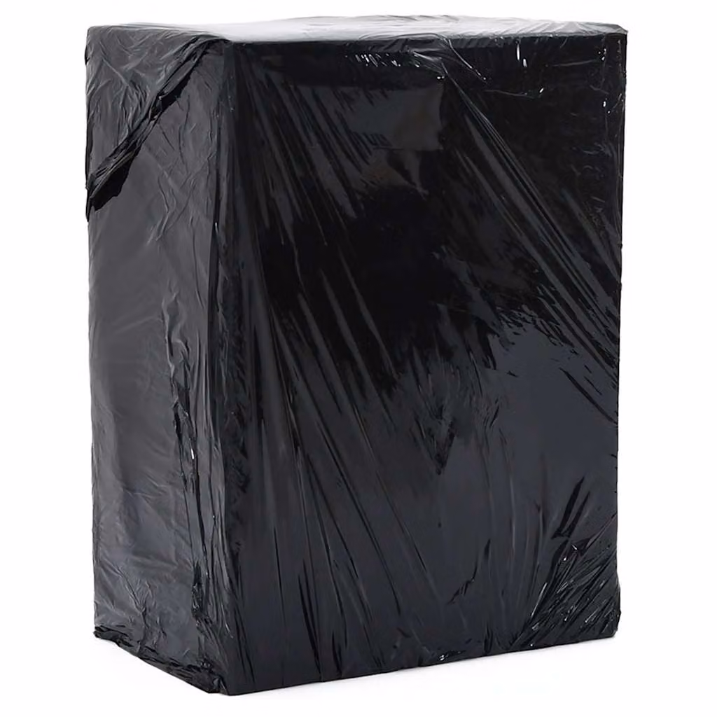Set di 2 rotoli di film estensibile vidaXL in plastica nera, spessore 30 μm, L 50 cm x P 300 m