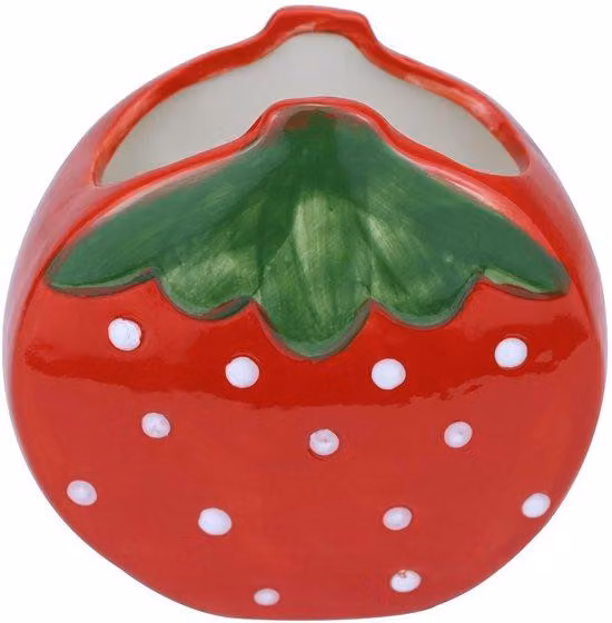 Portapenne da scrivania in stile boho rosso