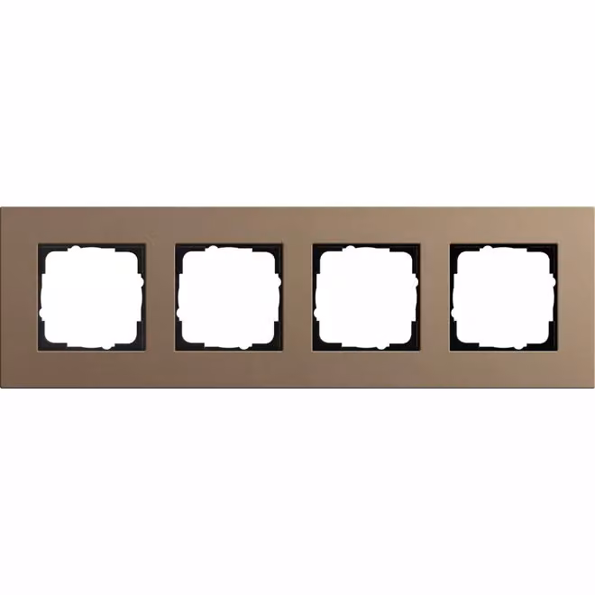 Gira 0214221 Cornice di copertura quadrupla Gira Esprit Lin.Mplx. Marrone chiaro