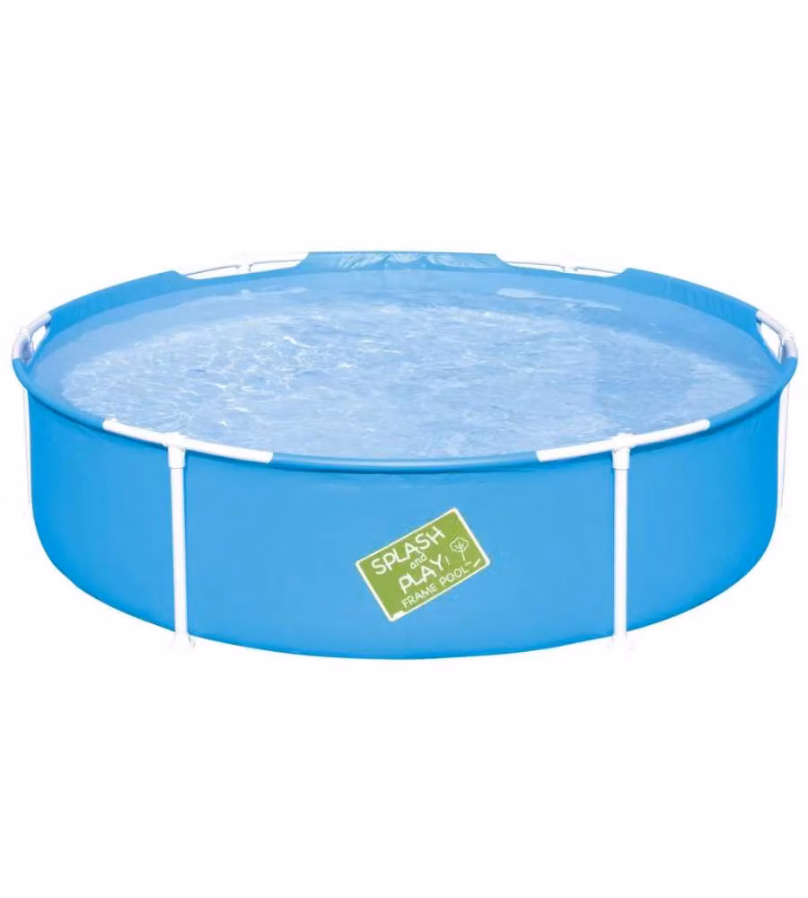 Piscina tonda Bestway My First Frame Pool multicolore con struttura in acciaio, L: 152 cm, H: 38 cm – 1