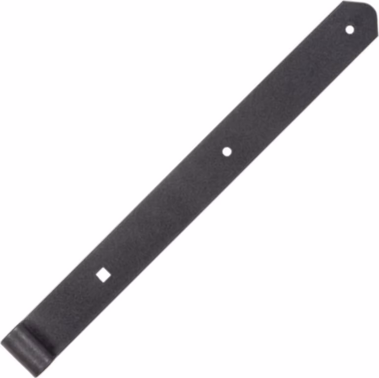 Alberts 301507 Cerniera per tapparella DURAVIS® | diritta, estremità arrotondata | diamantata nera con rivestimento duplex | rullo Ø 16 mm | dimensione 800 x 45 mm