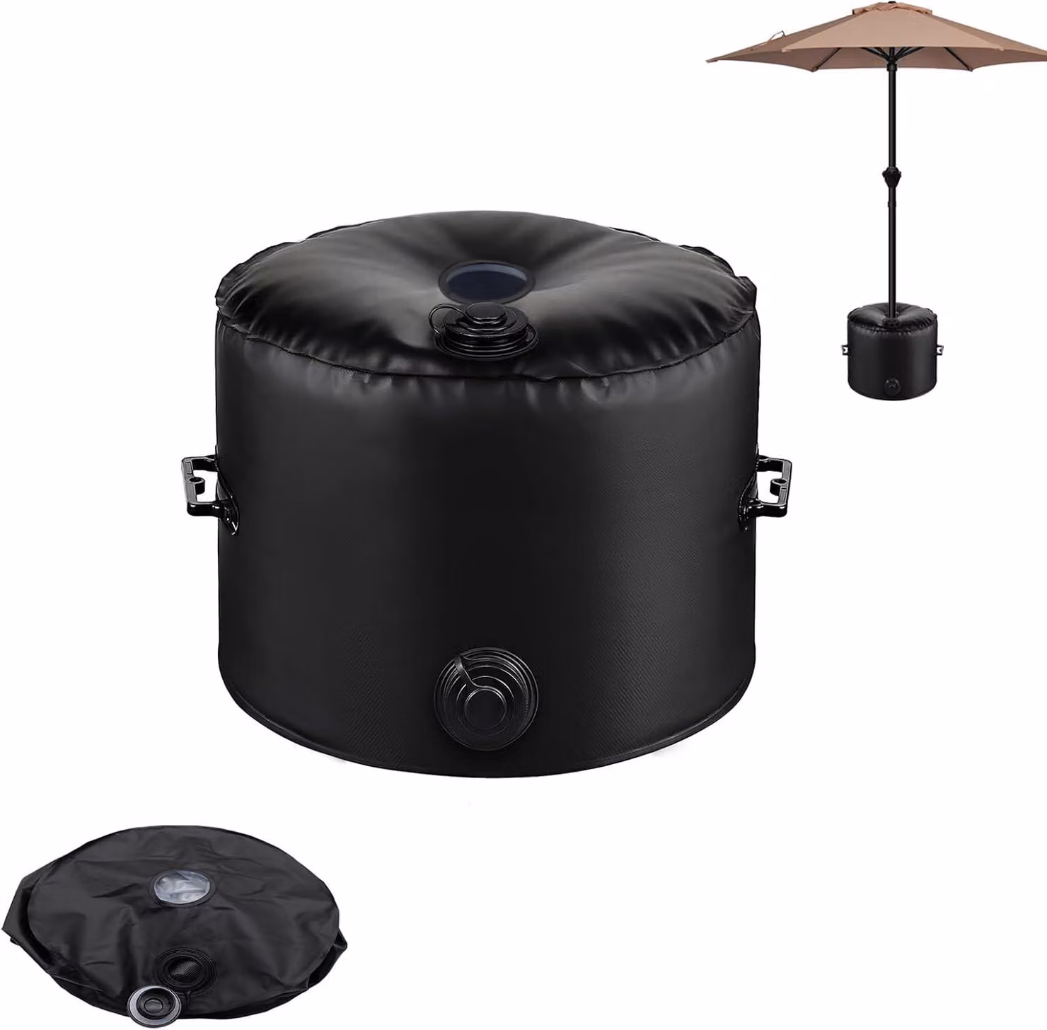 Supporto per ombrellone da giardino, capacità 40 kg, resistente all'acqua, pieghevole, con maniglia per il trasporto