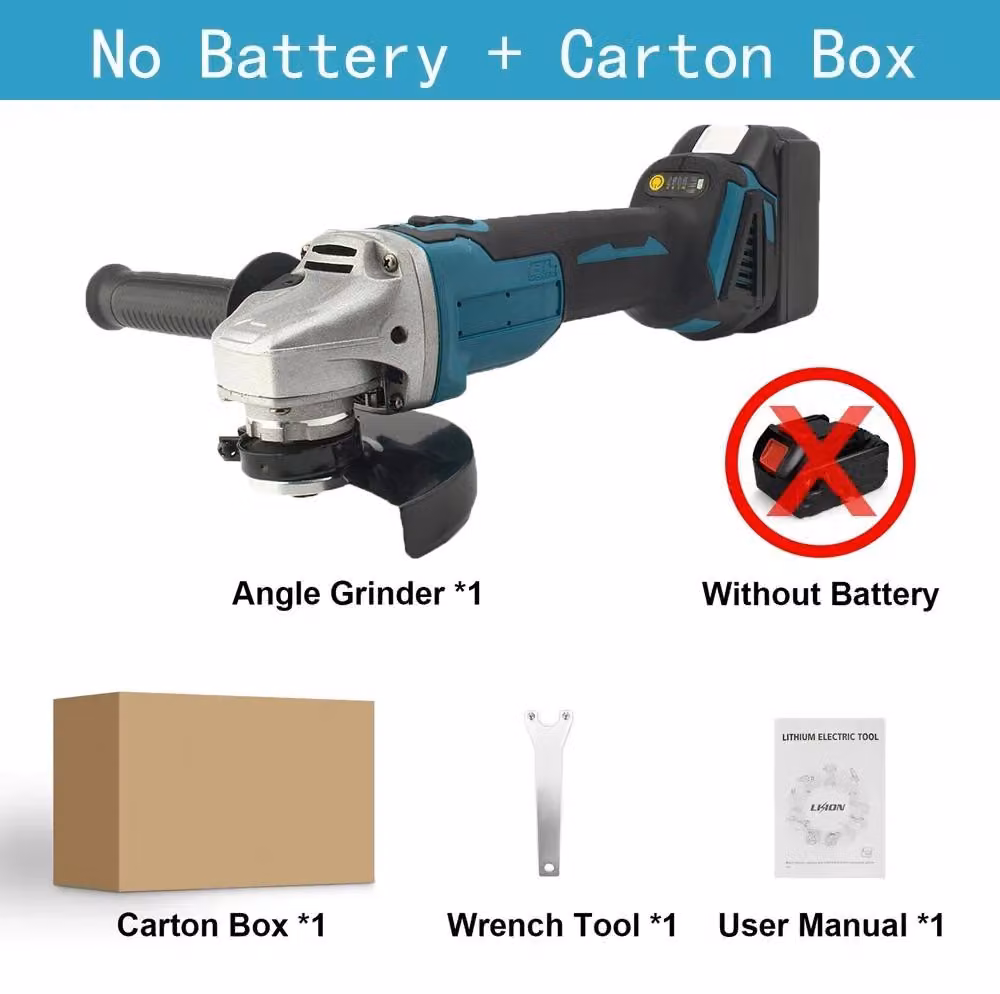 Smerigliatrice angolare - Motore brushless da 18 V - Diametro disco da 125 mm - Velocità variabile - Attacco M14 - Senza batteria e alimentatore