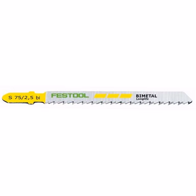 Lama per seghetto alternativo FESTOOL, taglio fine legno HS 75/2,5 BI/5 - Successore: 204256