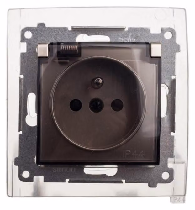 Contatto-Simon DGZ1BZ.01/44A, oro, plastica, IP44, 250 V, 84 mm, 45 mm