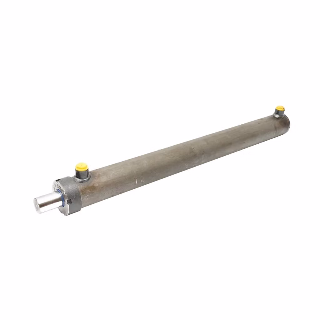 Cilindro idraulico da 800 mm con filettatura M20 e attacco idraulico Ø20 grigio – 2