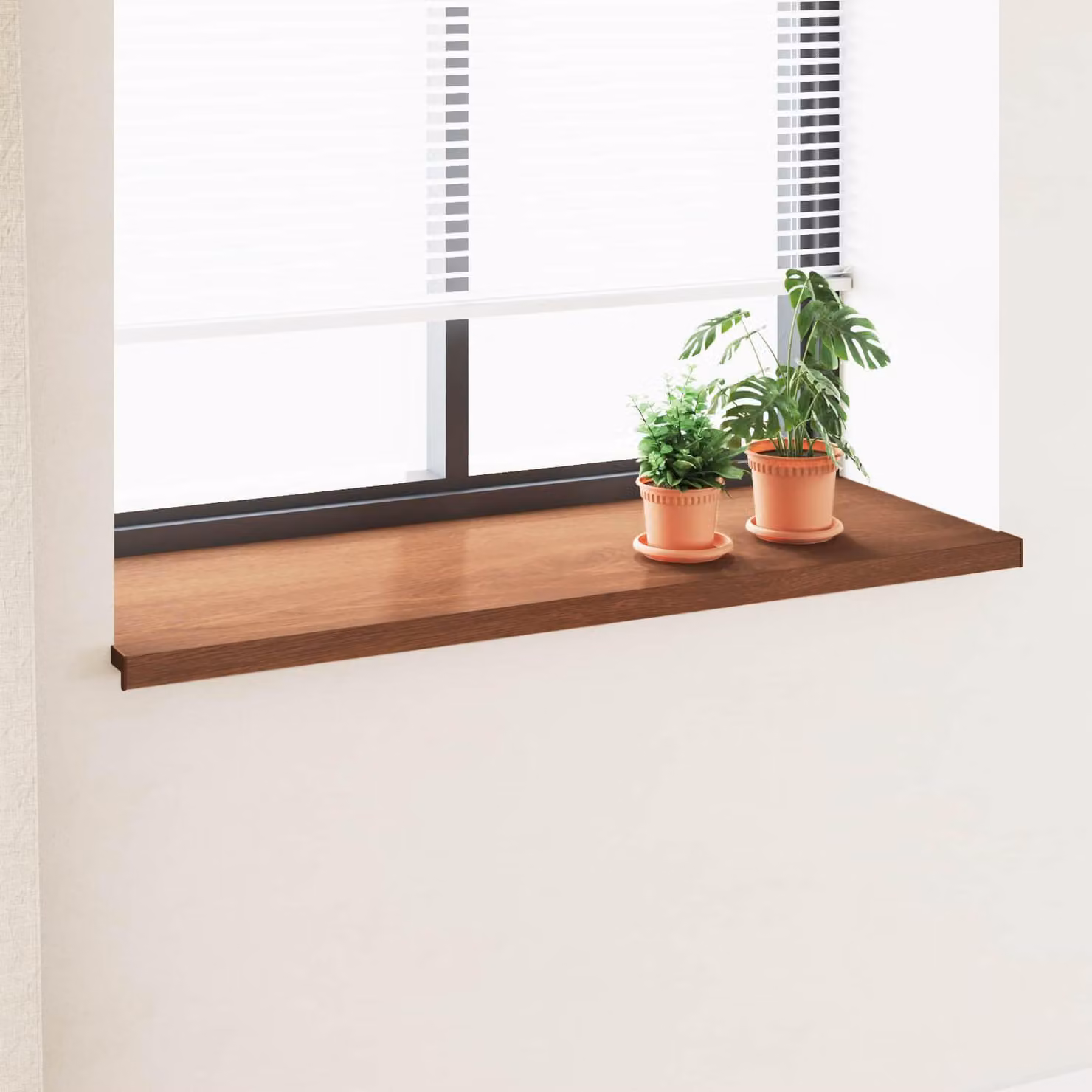 Soglia della Finestra Legno Marrone 120 x 50 x 4,5 cm PVC