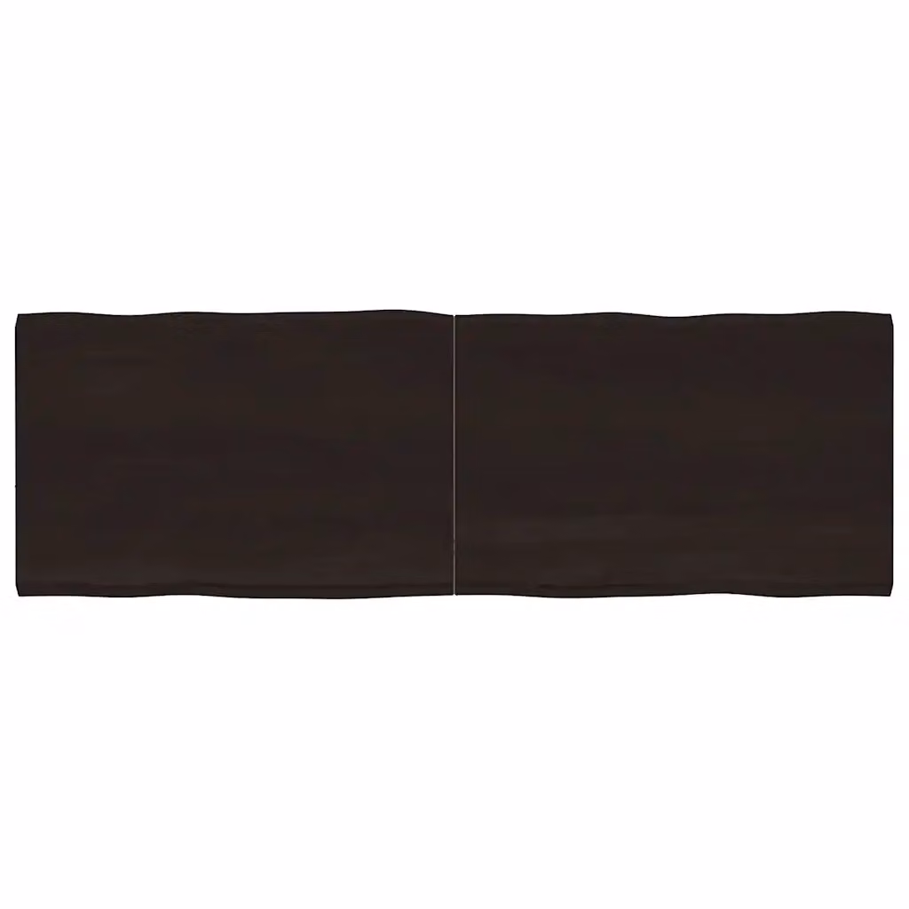 vidaXL Piano Tavolo Marrone Scuro 180x60x(2-4)cm Rovere Non Trattato