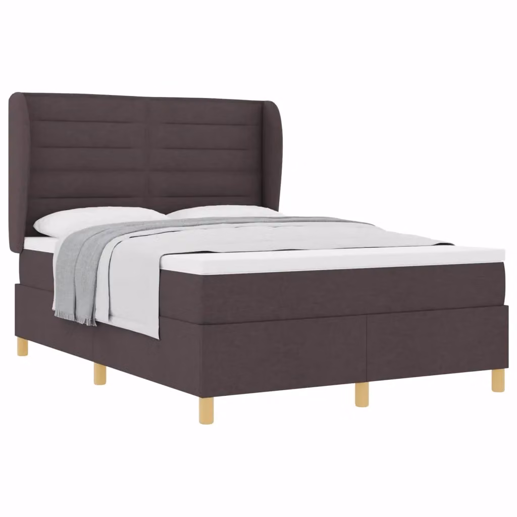Letto ibrido con materasso vidaXL in tessuto marrone L: 140 cm, P: 200 cm – 2