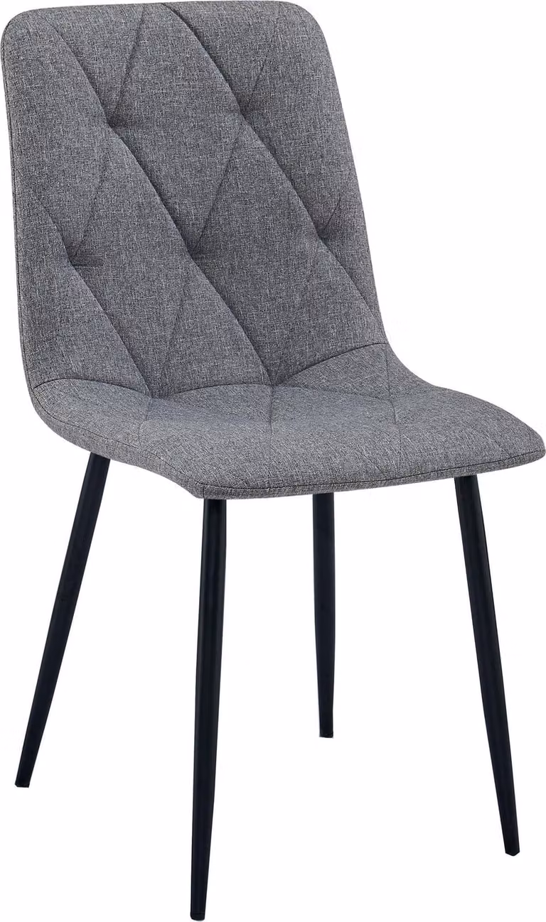 Sedia LIBRA - tessuto grigio scuro / gambe nere x 1