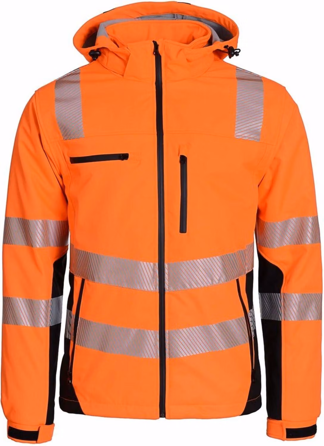 Giacca softshell, taglia 2XL, arancione/nero. Taglia: 2XL