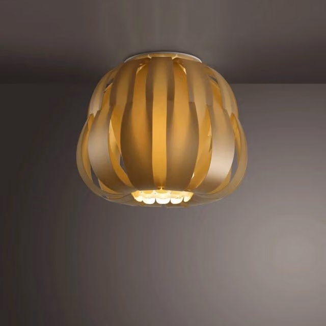 Plafoniera New Gold IPERBRIKO colore oro/ottone L: 42 cm, P: 33 cm, H: 33 cm