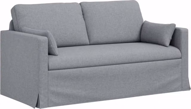 Divano | Divano da soggiorno | Sofa Grigio chiaro 158 x 78 x 80 cm Tessuto