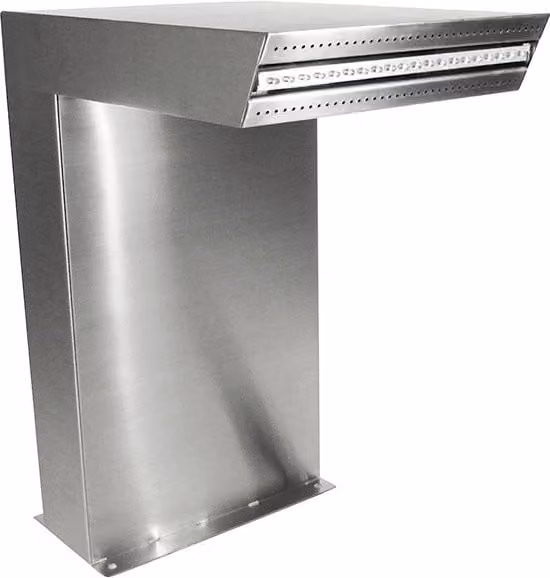 Cascata DRITTA in acciaio Inox 316L per piscina
