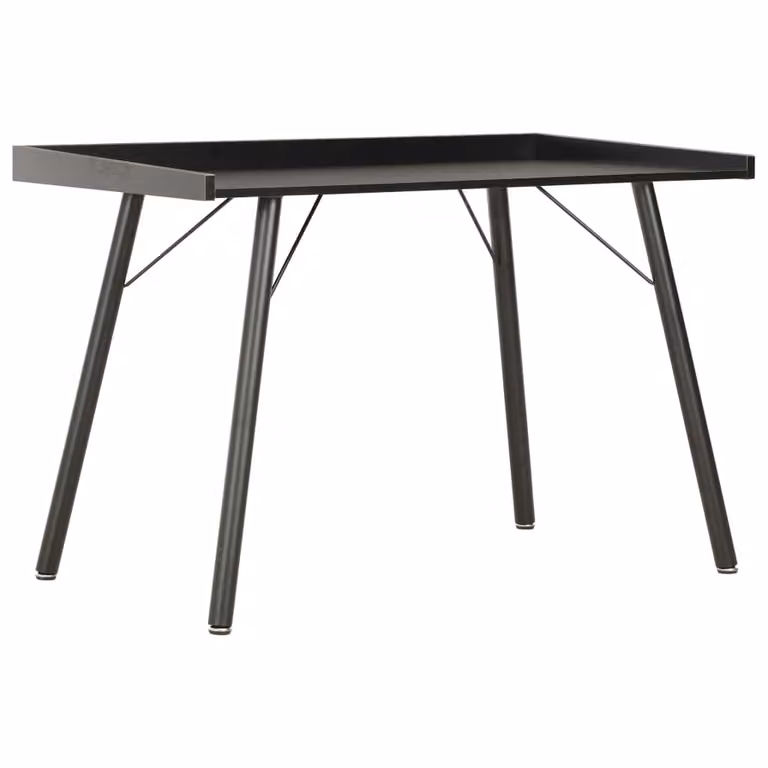 vidaXL Scrivania nera 90×50×79 cm