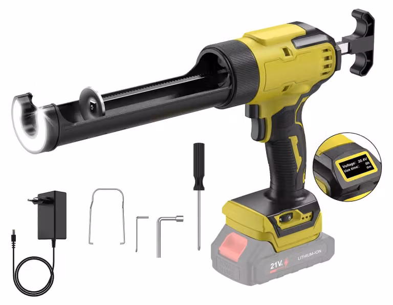 Pistola per sigillante a batteria, con controllo a 6 velocità, illuminazione a LED, senza batteria inclusa