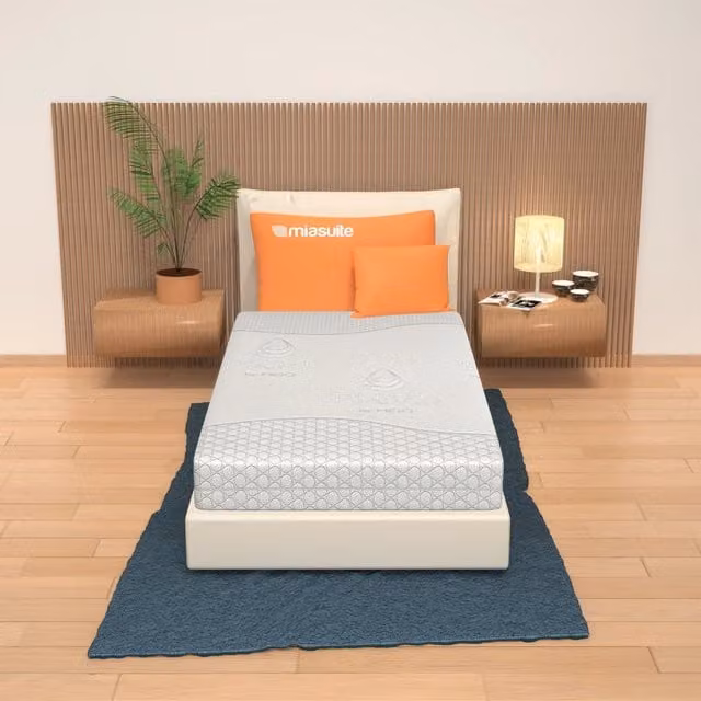 Materasso Ibrido MIASUITE in Memory Foam e Water Foam, Colore Bianco, L/P/H: 190 x 80 x 21 cm – 1