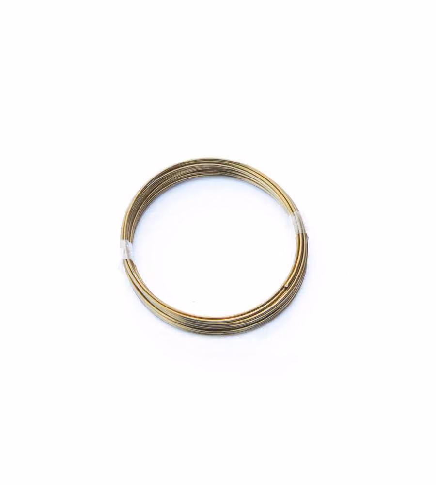 Filo di ottone cotto Diam. 1,0 mm. 7 mt.