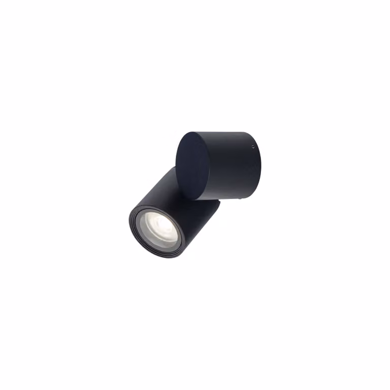 Applique da esterno TUBINGS S nera 1xGU10x35W in alluminio, dimensioni: 7,7x13,8x9 cm, IP54, Nowodvorski Lighting