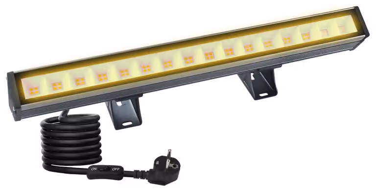 Fareto a LED, luce calda, 48W, 3000K, 4800 lumen, grado di protezione IP66, impermeabile, per uso esterno