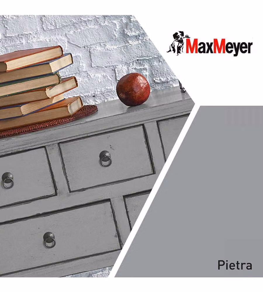 MaxMeyer Smalto Brillante all'acqua Poliuretanico Grigio Pietra 0,125 l