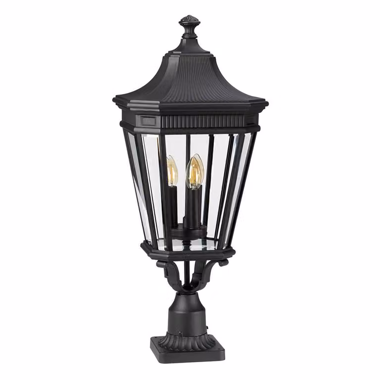 Lampada da terra da esterno Cotswold Lane 3xE14 nera Feiss FE-COTSLN3-L-BK