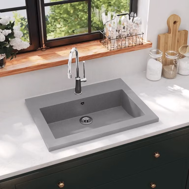 The Living Store Lavello in granito 600×450×120 mm Grigio