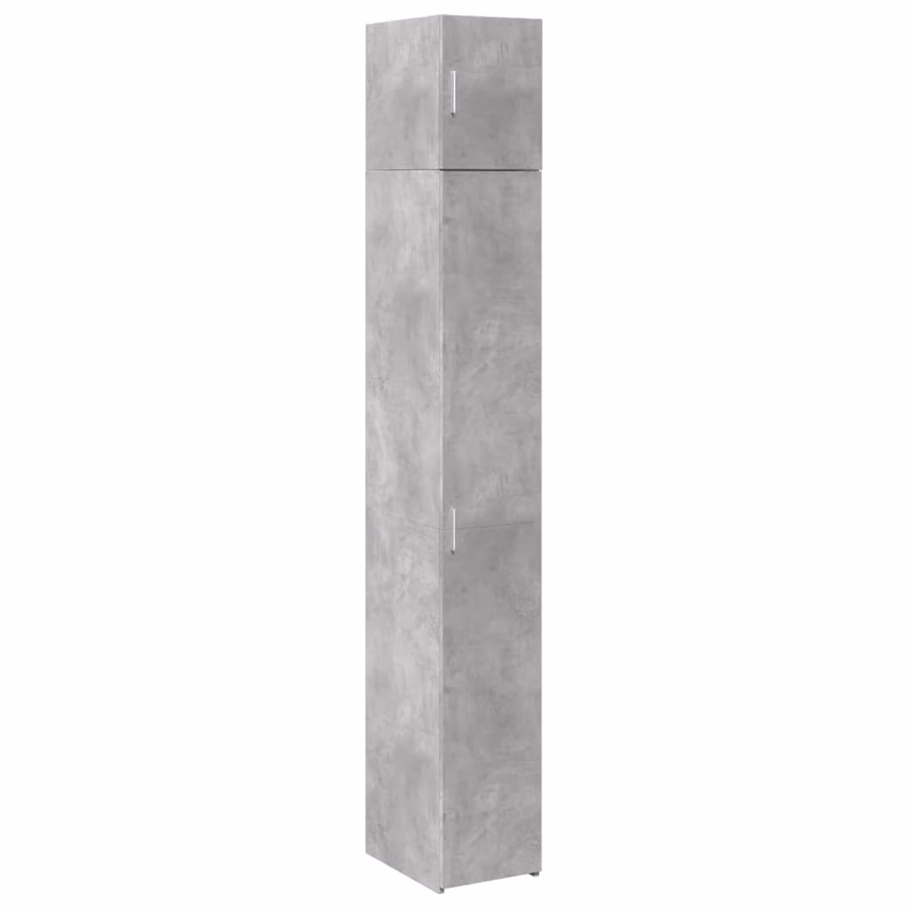 Mobile Sottile Grigio Cemento 30x42,5x225 cm in Truciolato
