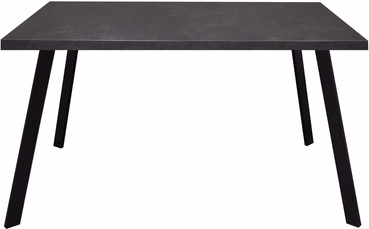 Tavolo da pranzo rettangolare Ediva 1 180 x 90 x 75 Tavolo da pranzo in acciaio nero/nero 13873-180