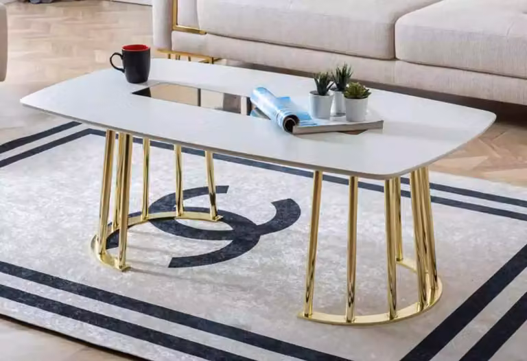 Couchtisch weiß Modern Wohnzimmer Möbel Tisch Luxus Design Luxus