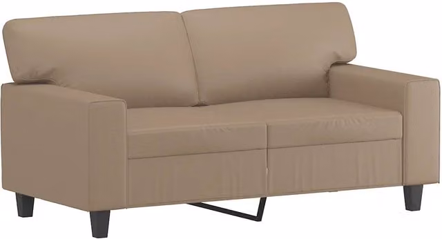 Divano | Divano da soggiorno | Sofa a 2 Posti Cappuccino 140 cm in Similpelle