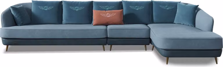 Sofa Ecksofa L-Form Wohnlandschaft Designer Couch Polster Sitz Garnitur