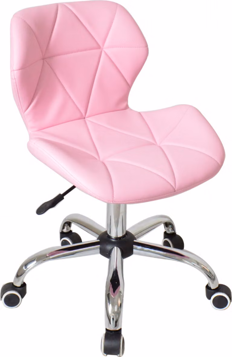 Sedia da ufficio dal design moderno - sedia direzionale - regolabile in altezza - rosa