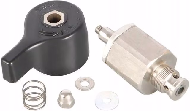 Valvola di Bypass di Ricambio Graco compatibile con Mark V, VII Ultra-max 695, 795, 1095 colore argento